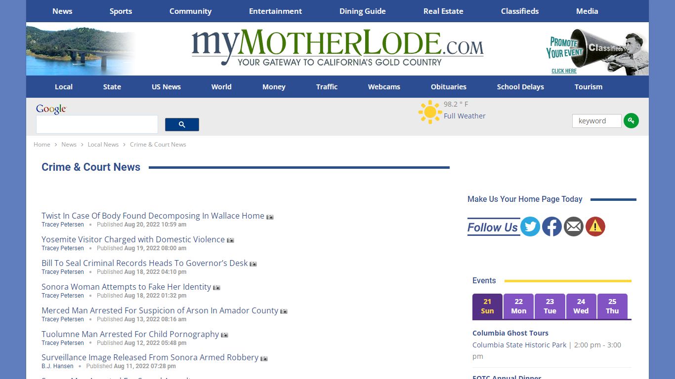 Crime & Court News | myMotherLode.com